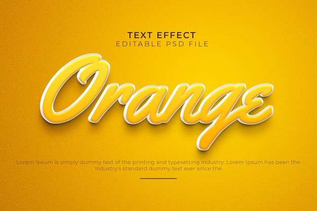 Editable text effect