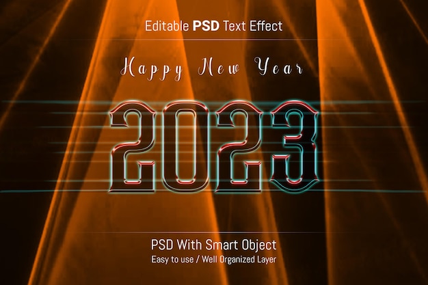 PSD editable text effect