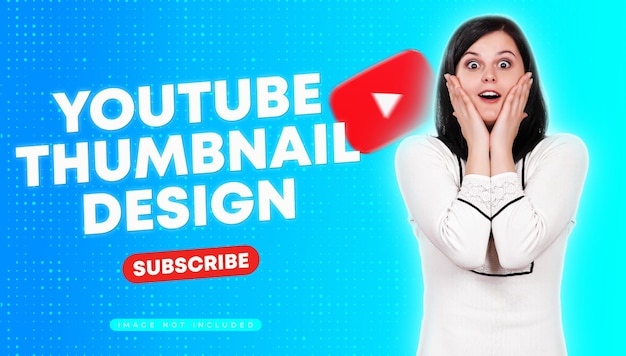 編集可能なYouTubeのサムネイルデザイン (PSD) テンプレート