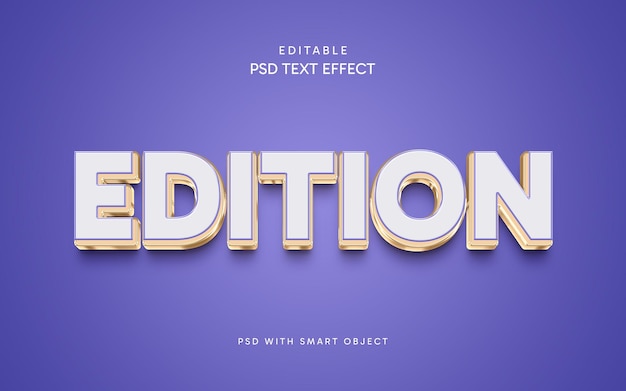 PSD edition 3d text effect