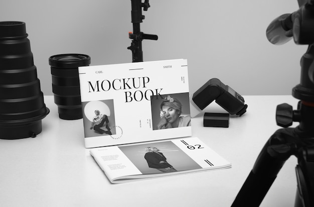 Editorial studio mockup