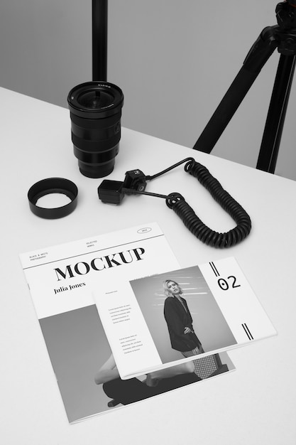 PSD editorial studio mockup