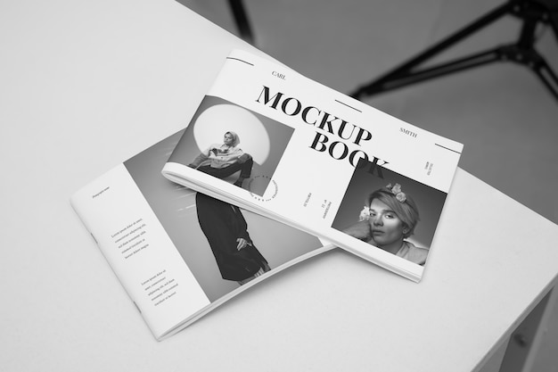 PSD editorial studio mockup