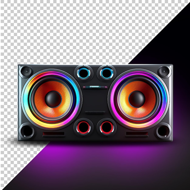 Edm neon audio speakers