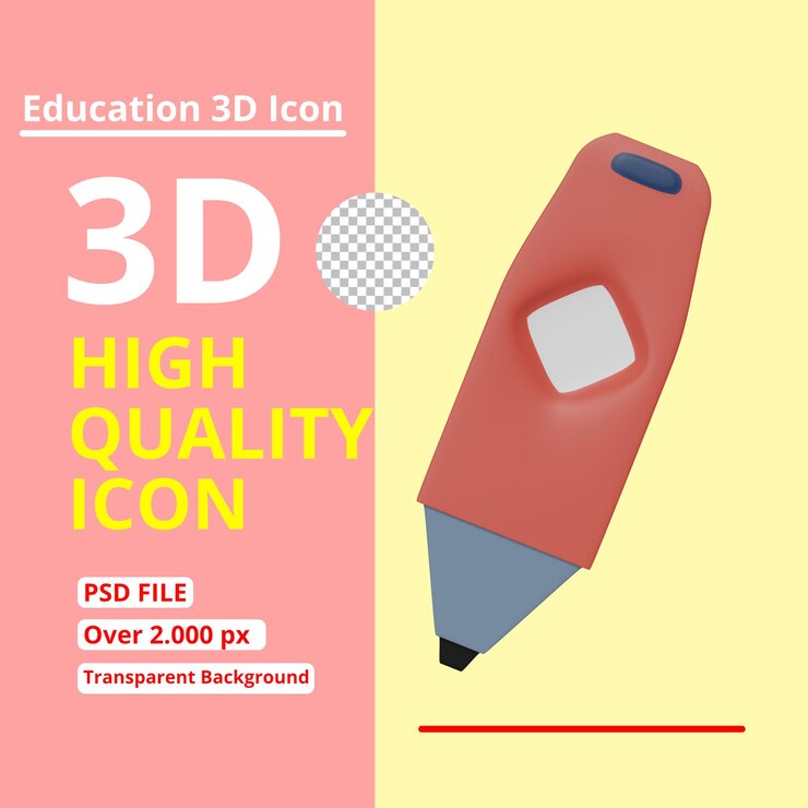 PSD education highlighter icon you can use for any project