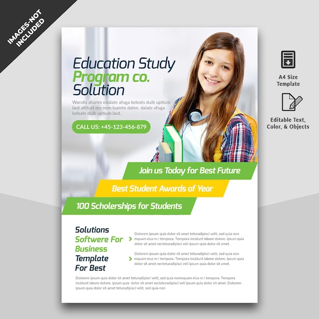 Education Program Flyer for Students