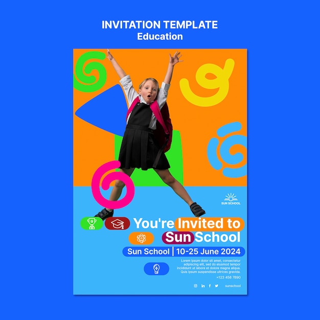 Education template design