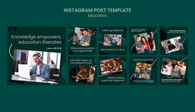 PSD education  template design