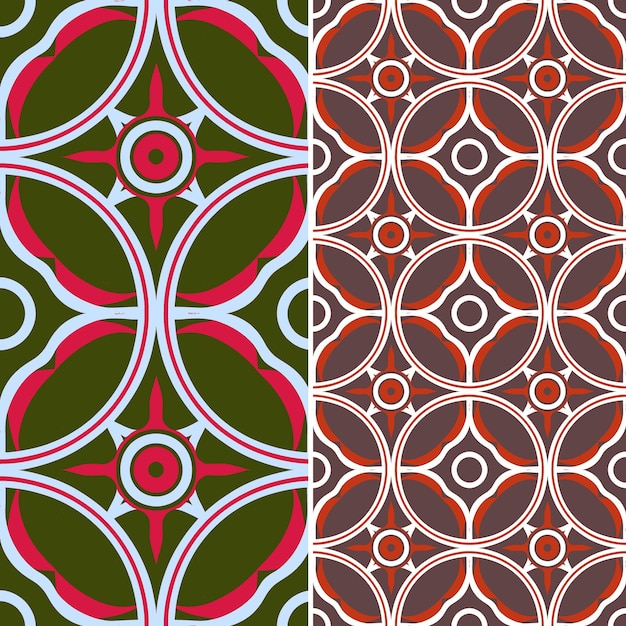 PSD edwardianie wzory z płynącymi liniami i zawarte w circu creative abstract geometric vector
