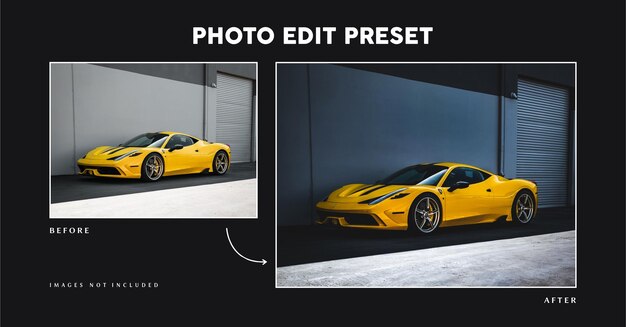 Edytowalna Edycja Zdjęć Z Filtrem Moody Na Instagramie Do Fotografii Samochodowej