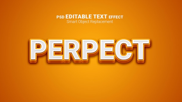 Edytowalny efekt tekstowy 3D PSD