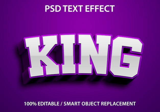 Edytowalny Efekt Tekstowy King Purple