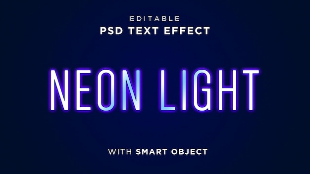 Edytowalny Efekt Tekstowy światła Neonowego