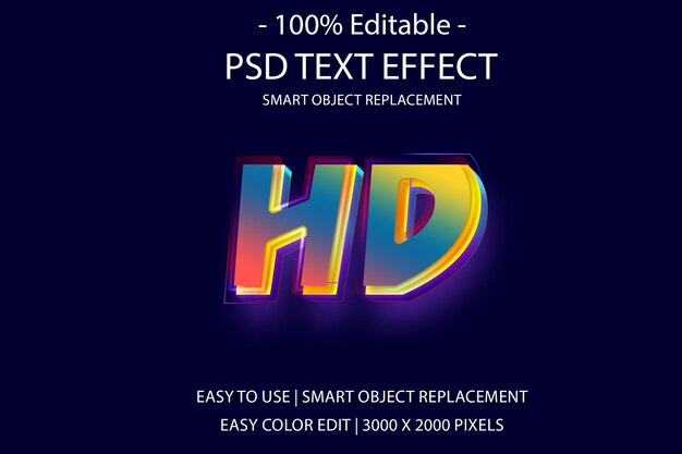 Edytowalny Efekt Tekstu 3d W Formacie Hd