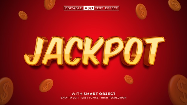 Edytowalny Styl Tekstu Jackpot 3d