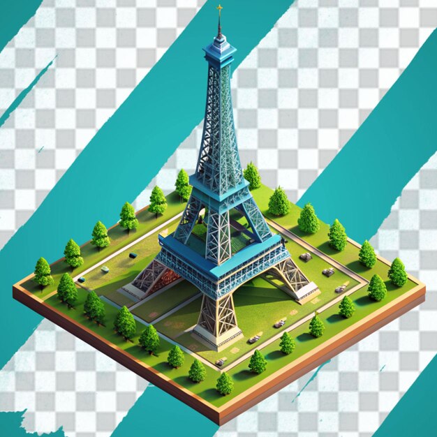 PSD een 3d eiffeltoren