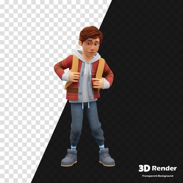 een 3D model van een 3Dmodel van een lego jongen