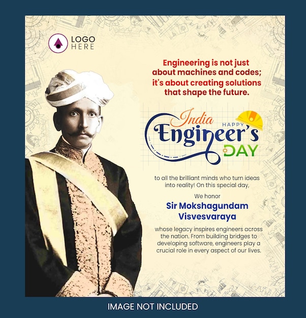 een advertentie voor een ingenieur dag die de ingenieurs dag wordt genoemd