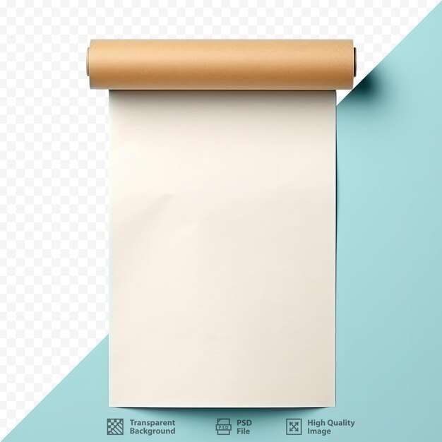 PSD een afbeelding van een wit vel papier met de woorden 