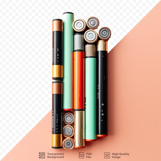 een afbeelding van verschillende gekleurde pennen met de woorden " test " onderaan.
