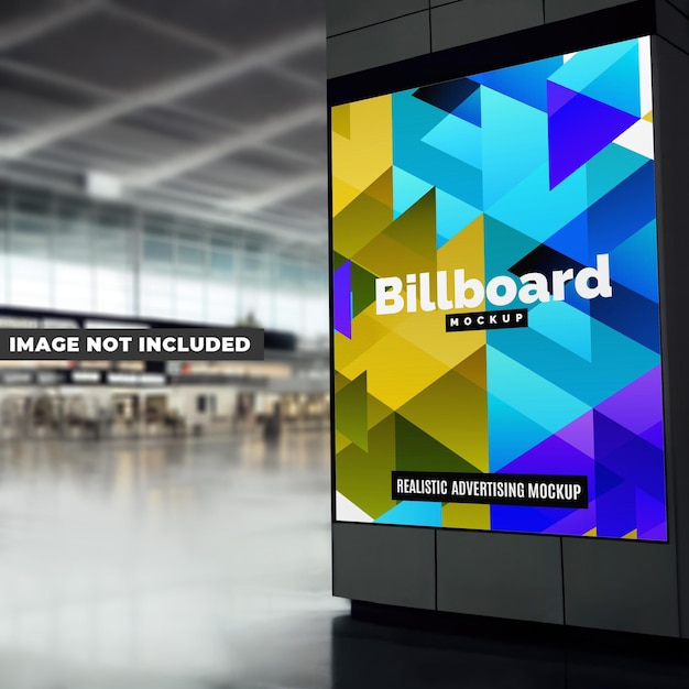 Een billboard maakt reclame voor een digitale reclamecampagne.