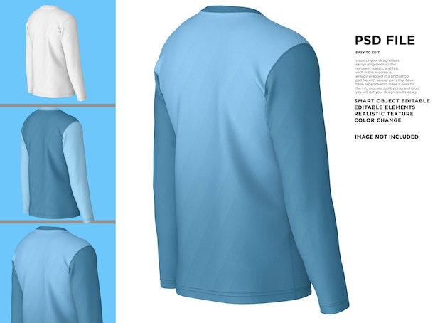 PSD een blauw shirt met de titel psd erop