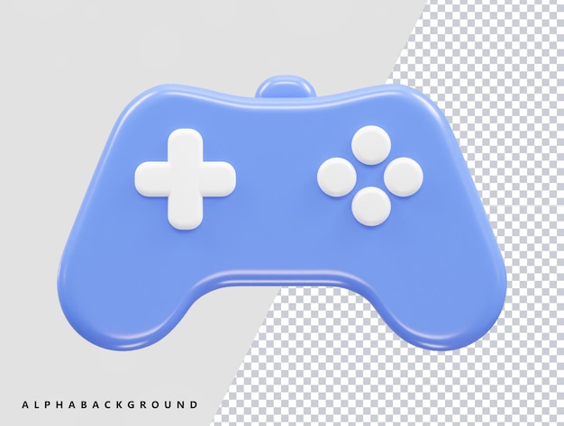 Een blauwe controller met een witte controller erop