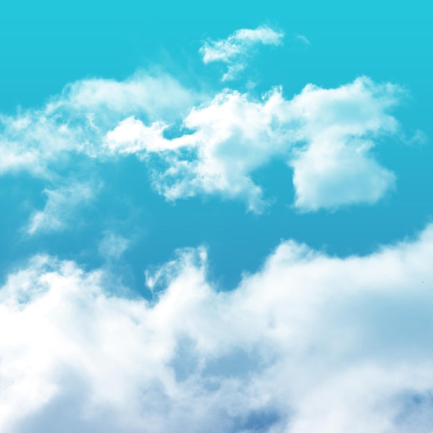 een blauwe hemel met wolken en een blauwe lucht met een paar wolken