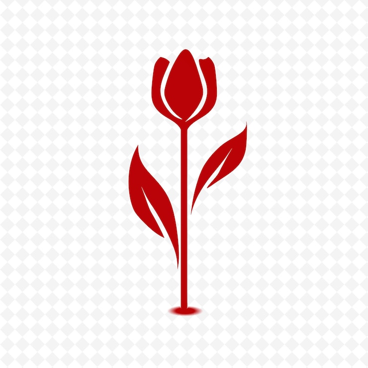 PSD een bloem op een achtergrond van een rode bloem
