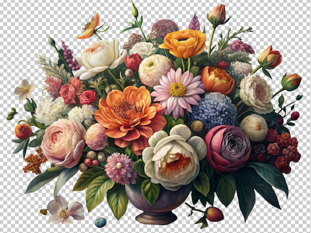 PSD een boeket bloemen