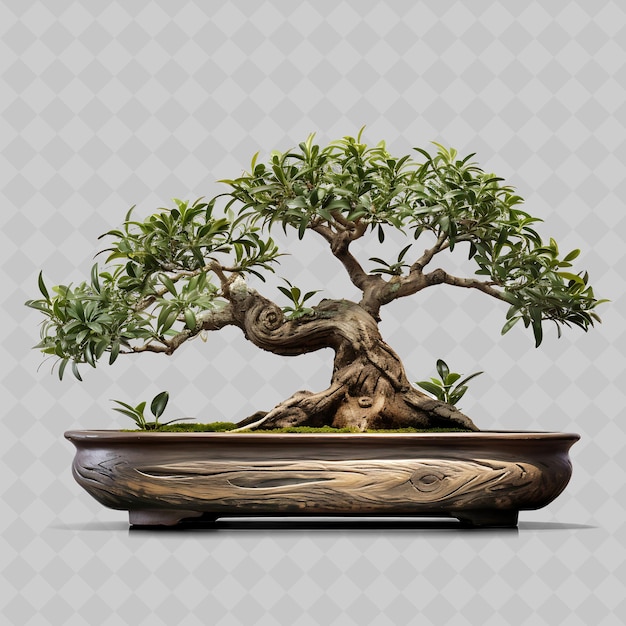 PSD een bonsai boom met een pot bonsai erop