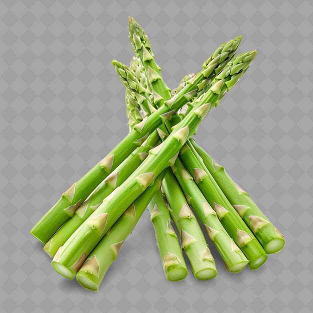 PSD een bos asperges die groen is