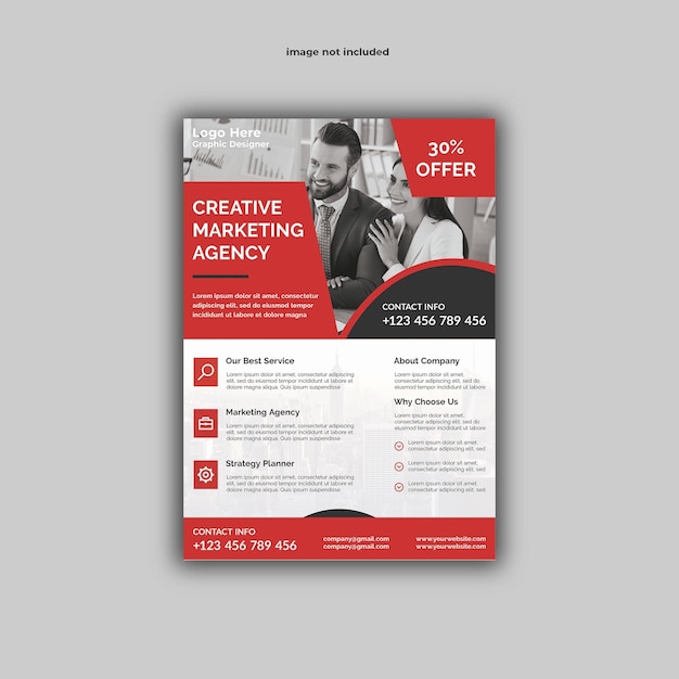 een brochure voor een bedrijf genaamd creative service