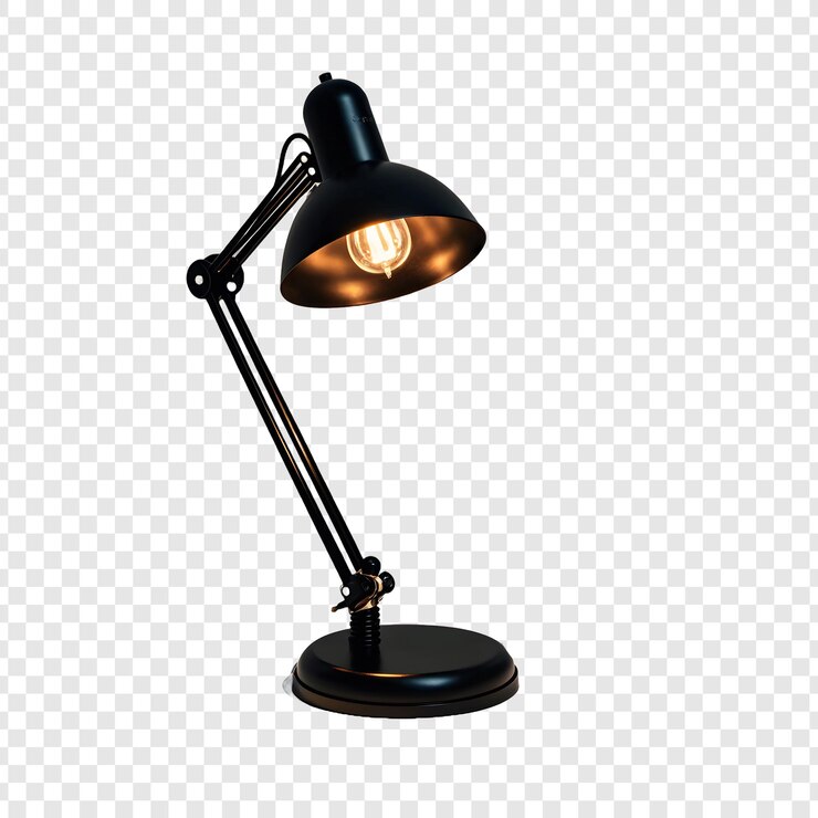 PSD een bureaulamp met een licht erop