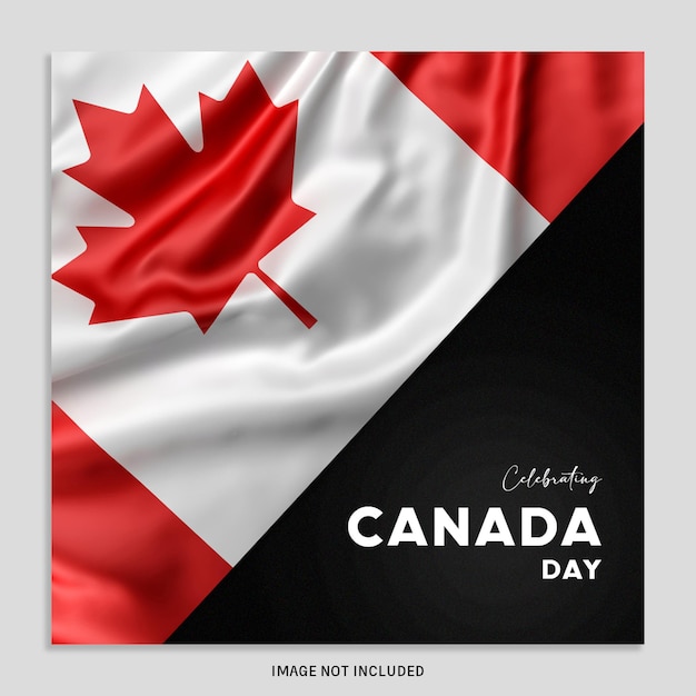 Een Canadese vlag met een esdoornblad erop