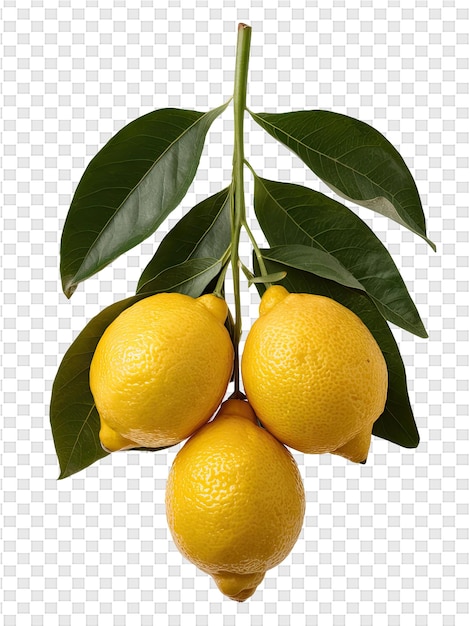PSD een citroenboom met een tak waarop citroenen staan.
