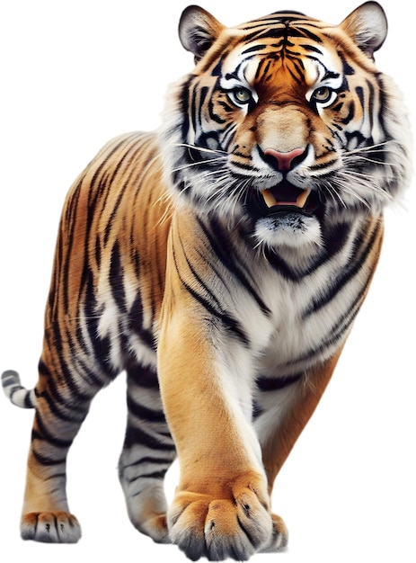 PSD een close-up schilderij van een tijger