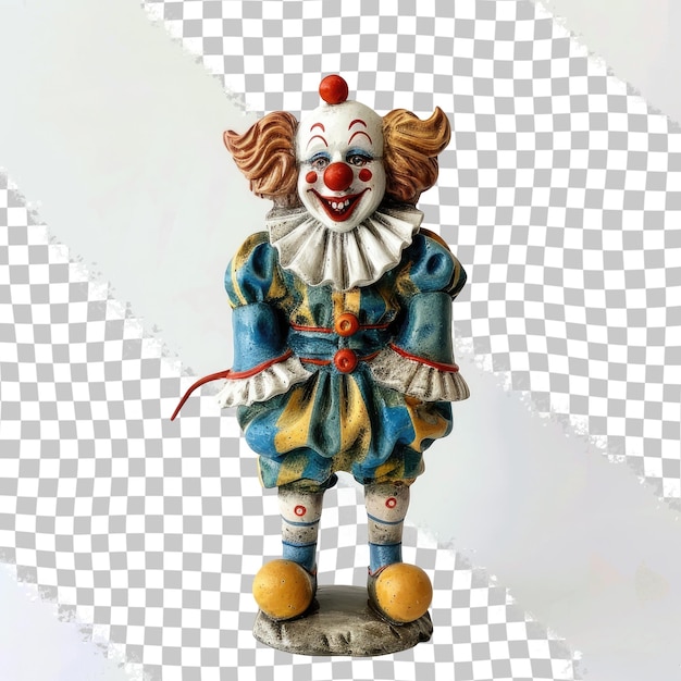 PSD een clown figuur met een rode hoed erop