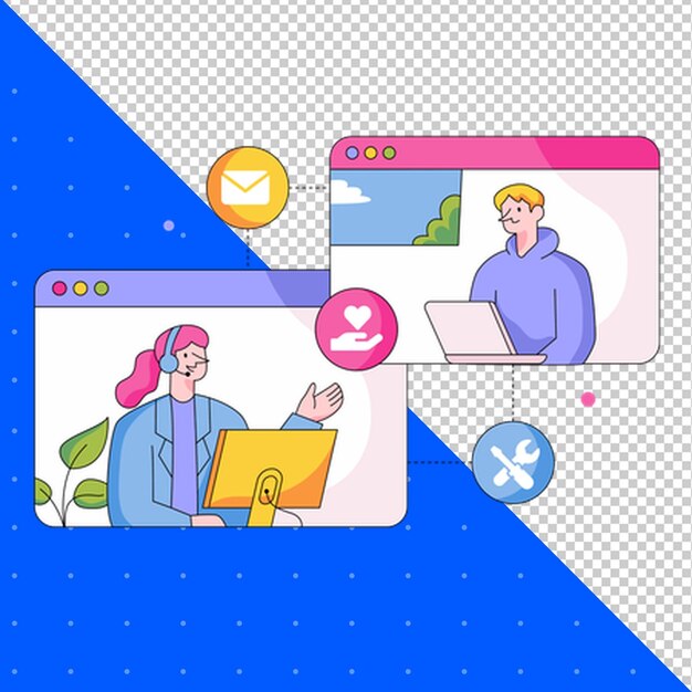 een computerscherm met een foto van een man en een vrouw erop
