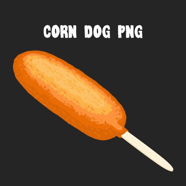 PSD een corn dog png vector