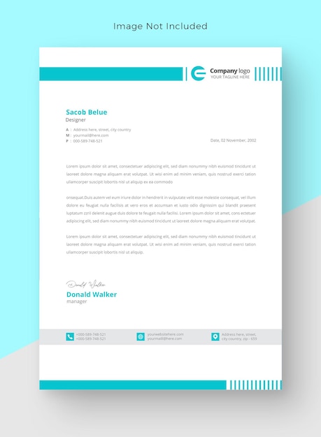 Een CV voor een bedrijf genaamd Schweppes modern briefhoofdontwerp bewerkbaar briefhoofd