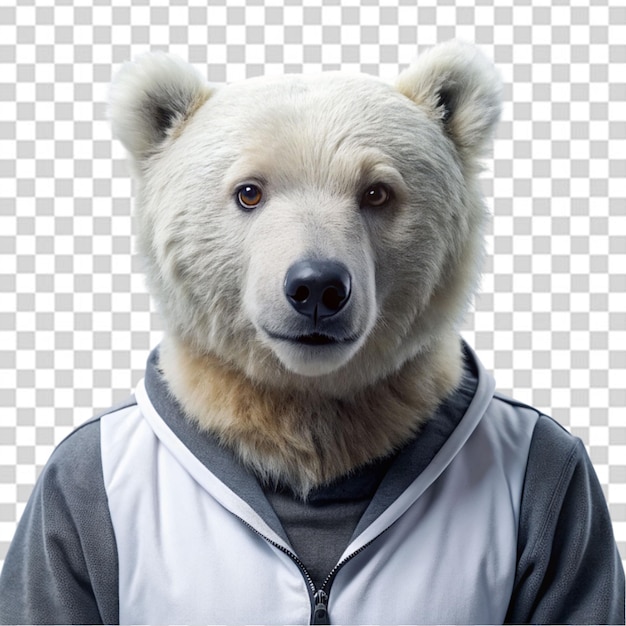 PSD een foto van een beer met een transparante achtergrond