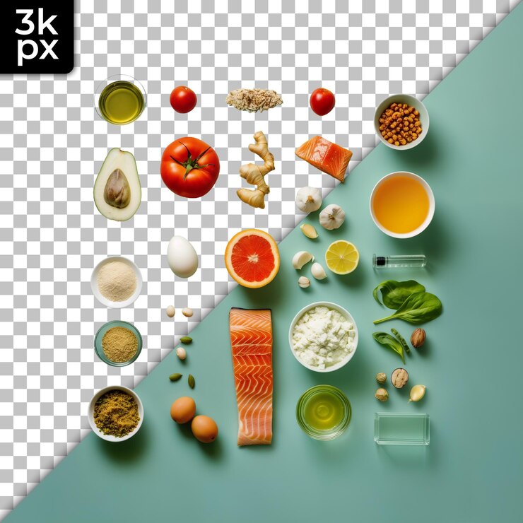 PSD een foto van een groente en een foto van groenten