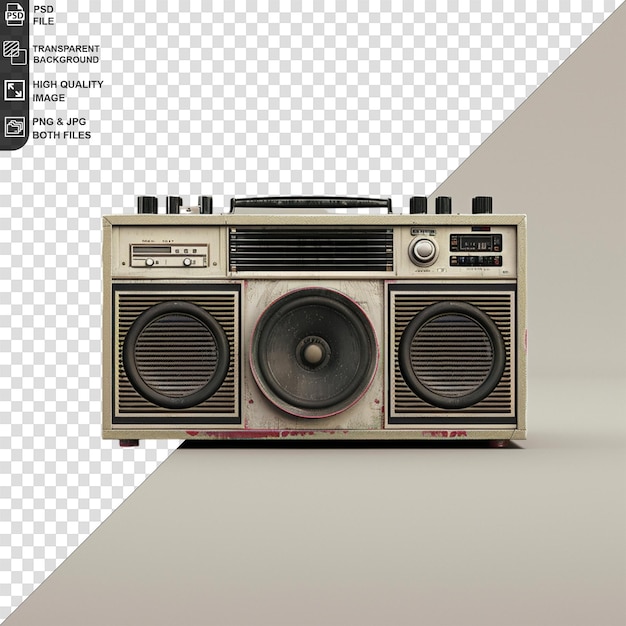 een foto van een oude radio met een scherm waarop het woord quote staat