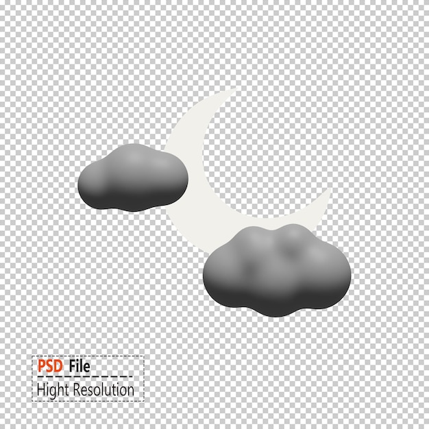 Een foto van een wolk met de woorden psd-bestand erop
