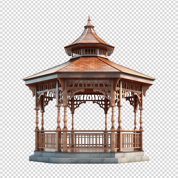 Een gazebo geïsoleerd op een doorzichtige achtergrond png