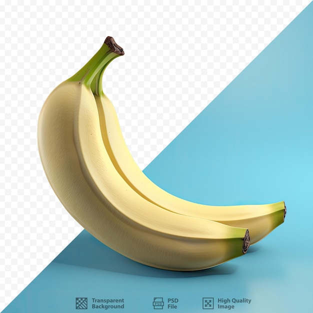 een gedeeltelijk gepelde banaan op transparante achtergrond