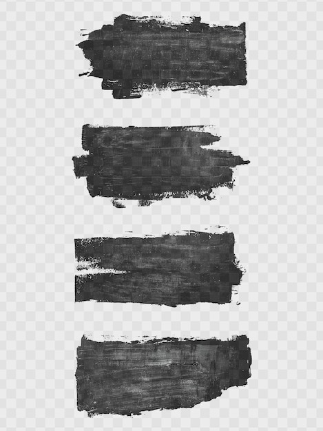 Een gedurfde abstracte zwarte penseelstreek op een witte achtergrond