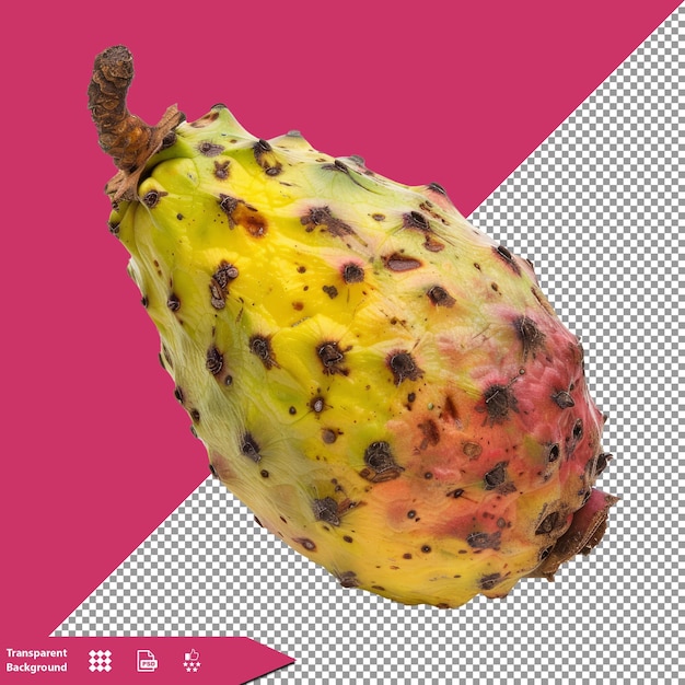 PSD een gele en rode ananas met een roze achtergrond met een rood vierkant in het midden