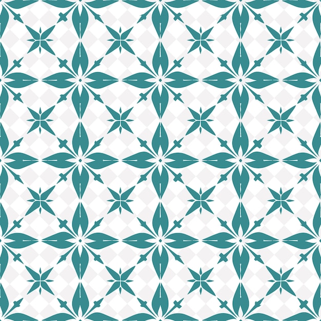 PSD een geometrisch patroon met de groene en blauwe bloemen